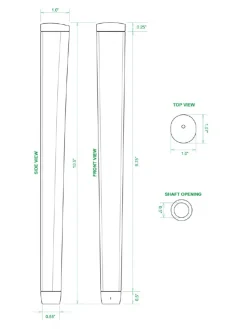 Sweet Rollz Skinny Putter Grip - Hula Girl