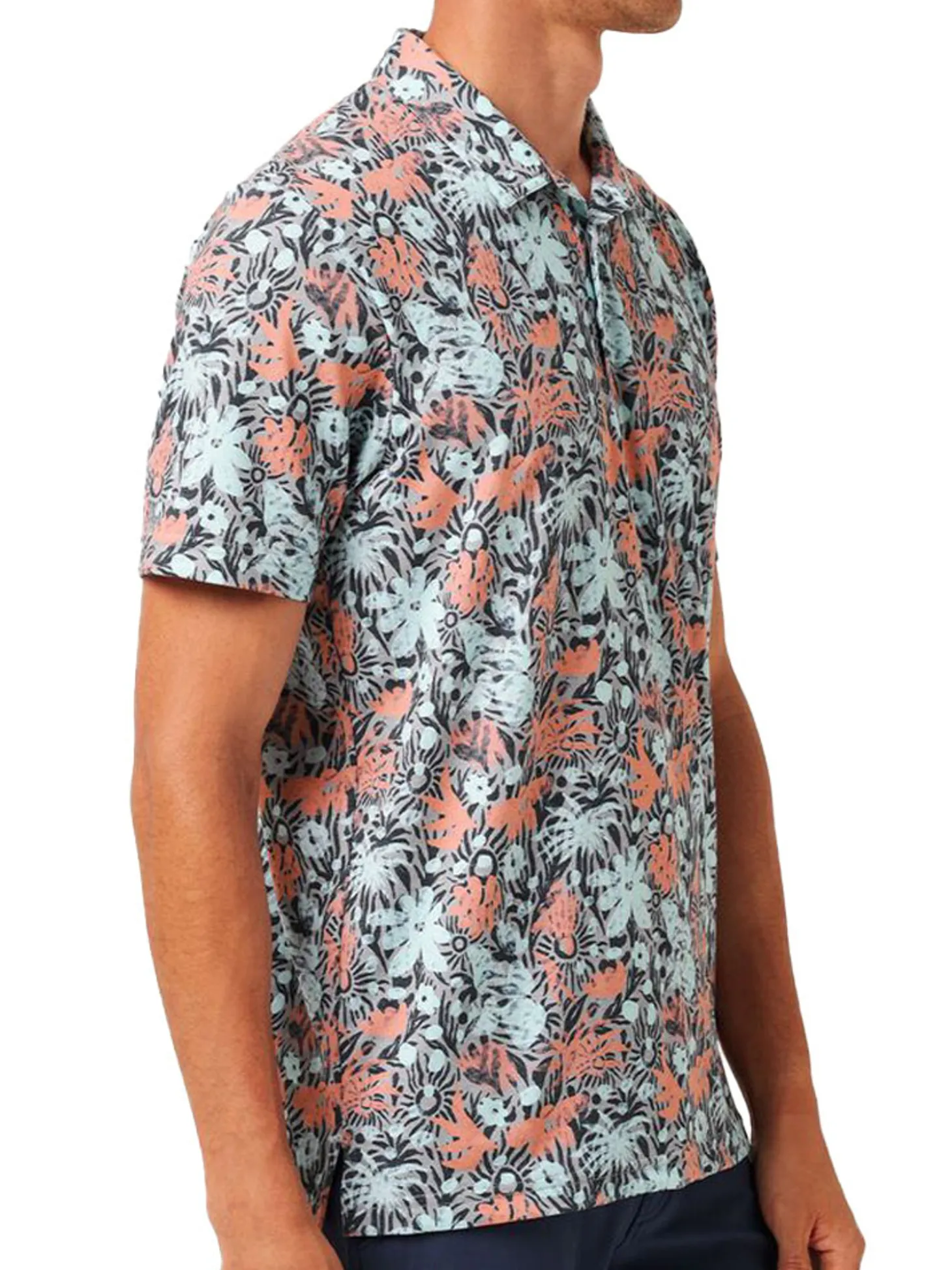 TravisMathew Featherweight Sands Polo - Heather Medium Grey