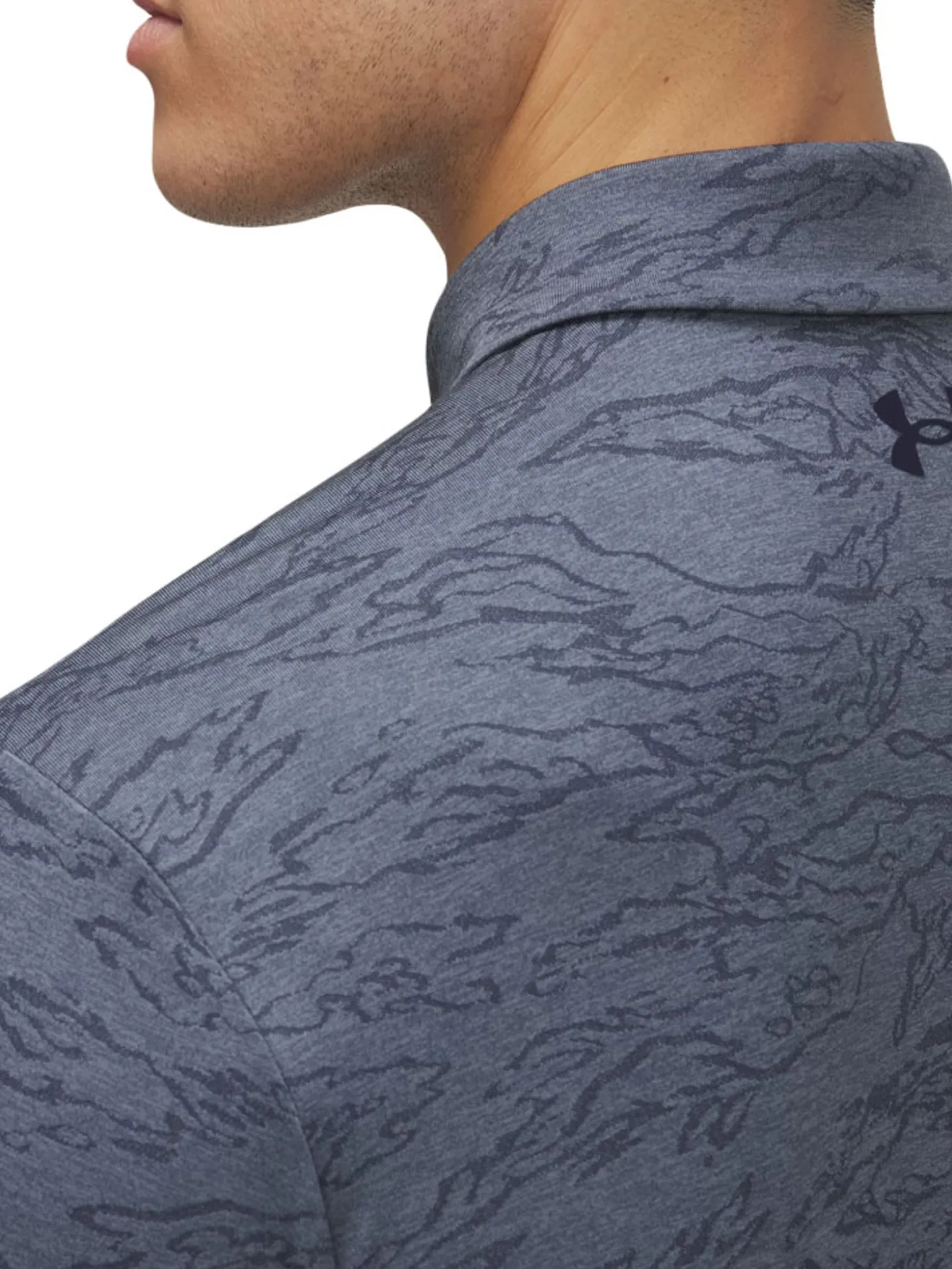 Under Armour Drive Jacquard Polo - Downpour Grey/Gravel
