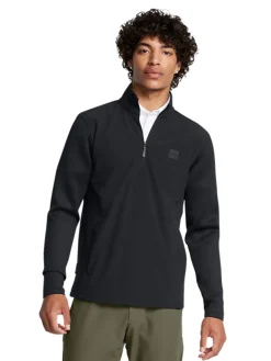 Under Armour Drive Pro Storm Hybrid Half Zip - Black/Metallic Silver