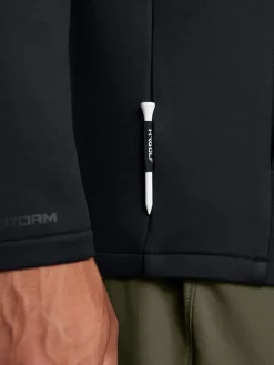 Under Armour Drive Pro Storm Hybrid Half Zip - Black/Metallic Silver