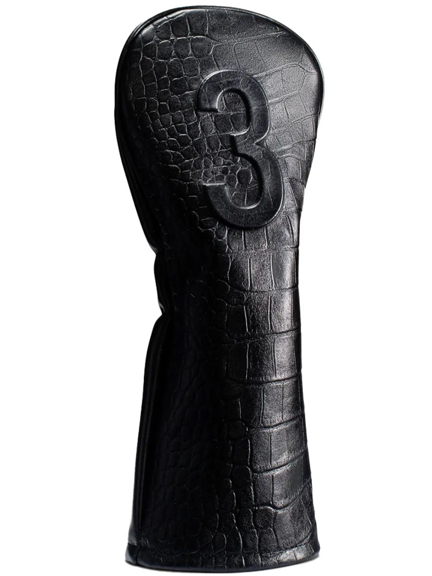 Vessel Lux Embosse Headcover - Croc Black