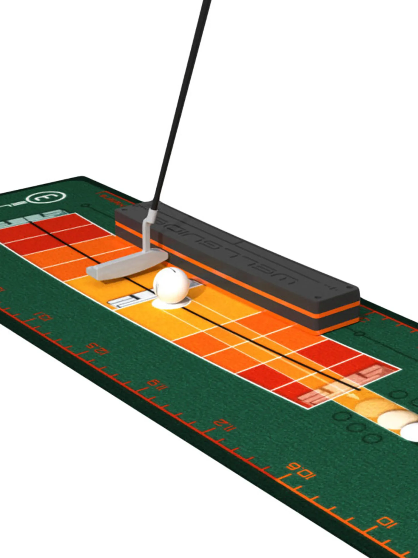 WellPutt Stroke Master Putting Mat - Green